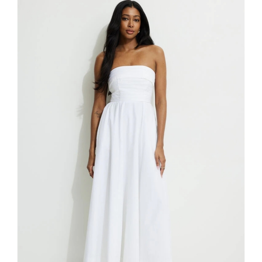 Dynamite Strapless White Dress